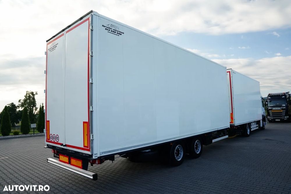 DAF CF 450 / COMBINAȚIE TANDEM 120 M3 / TRAFFIC / CONTAINER / 7.2 M + 8.0 M / LECITRAILER / PODEA REZISTENTĂ / EURO 6 - 9