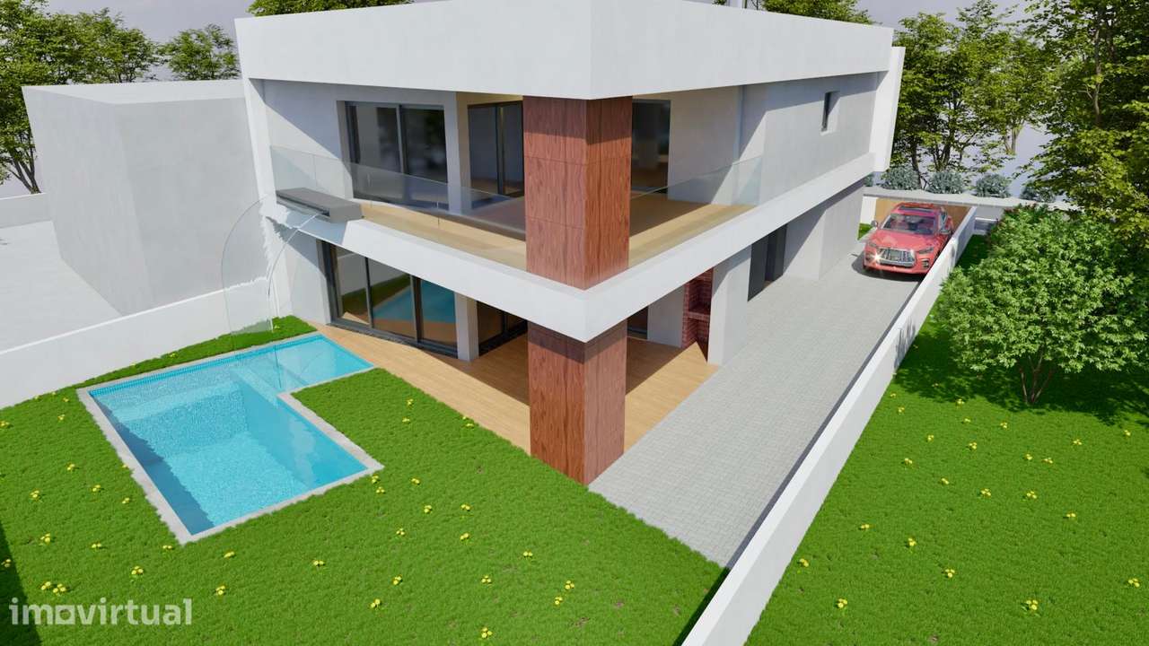 Terreno urbano de 346m² em Alhandra com projeto pronto a construir - Grande imagem: 4/7