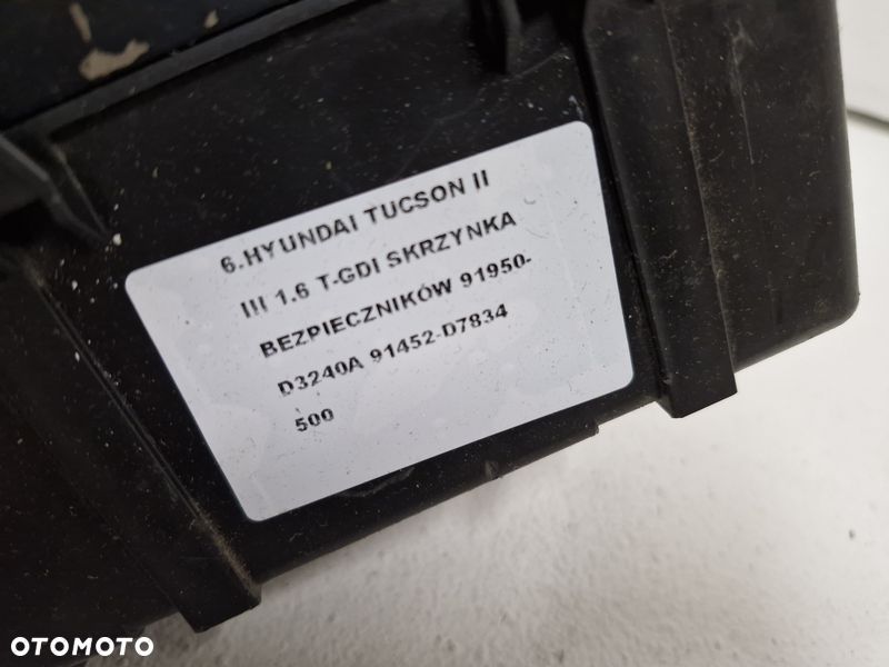 hyundai tucson 3 iii 1.6 t-gdi skrzynka bezpieczników 91950-d3240a 91452-d7834 - 3