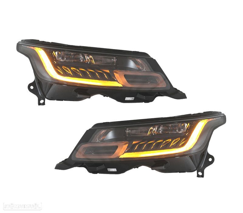 FARÓIS RANGE ROVER SPORT L494 13-17 LED DINÂMICOS LOOK 18- - 2