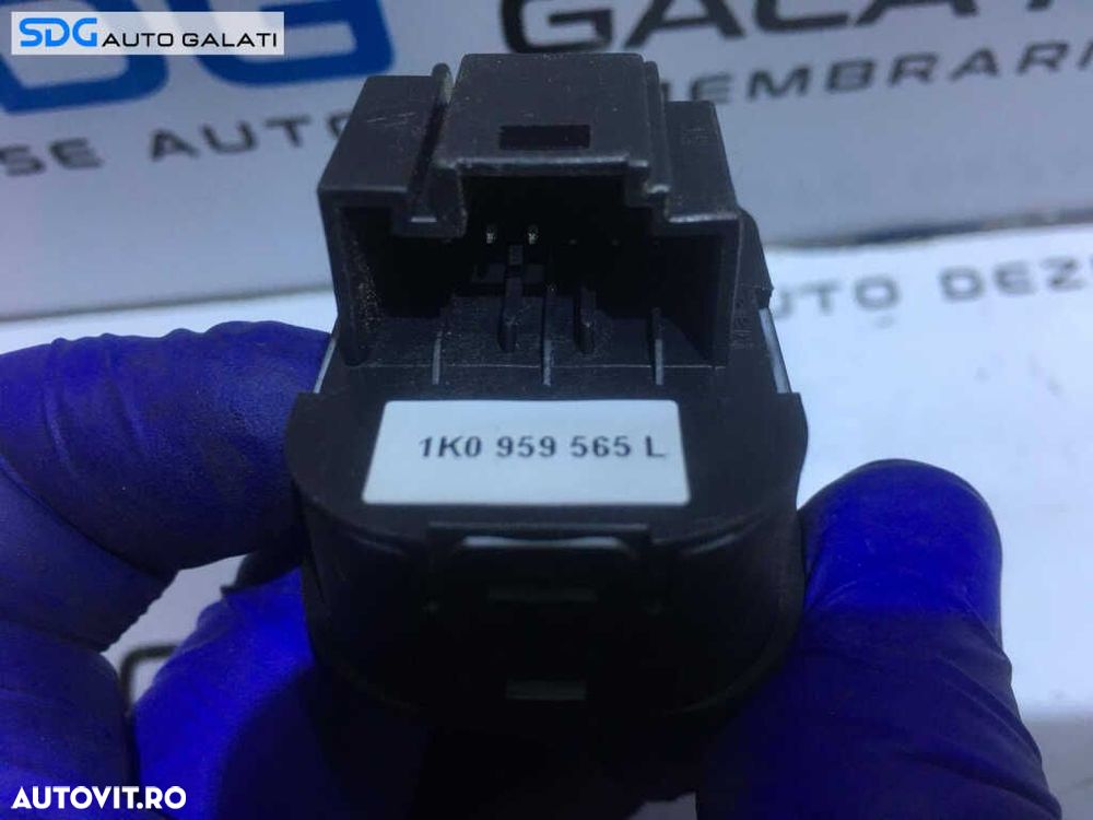 Buton Reglaj Oglinzi Volkswagen Golf 6 2008 - 2013 Cod 1K0 959 565 L 1K0959565L [S0273] - 2
