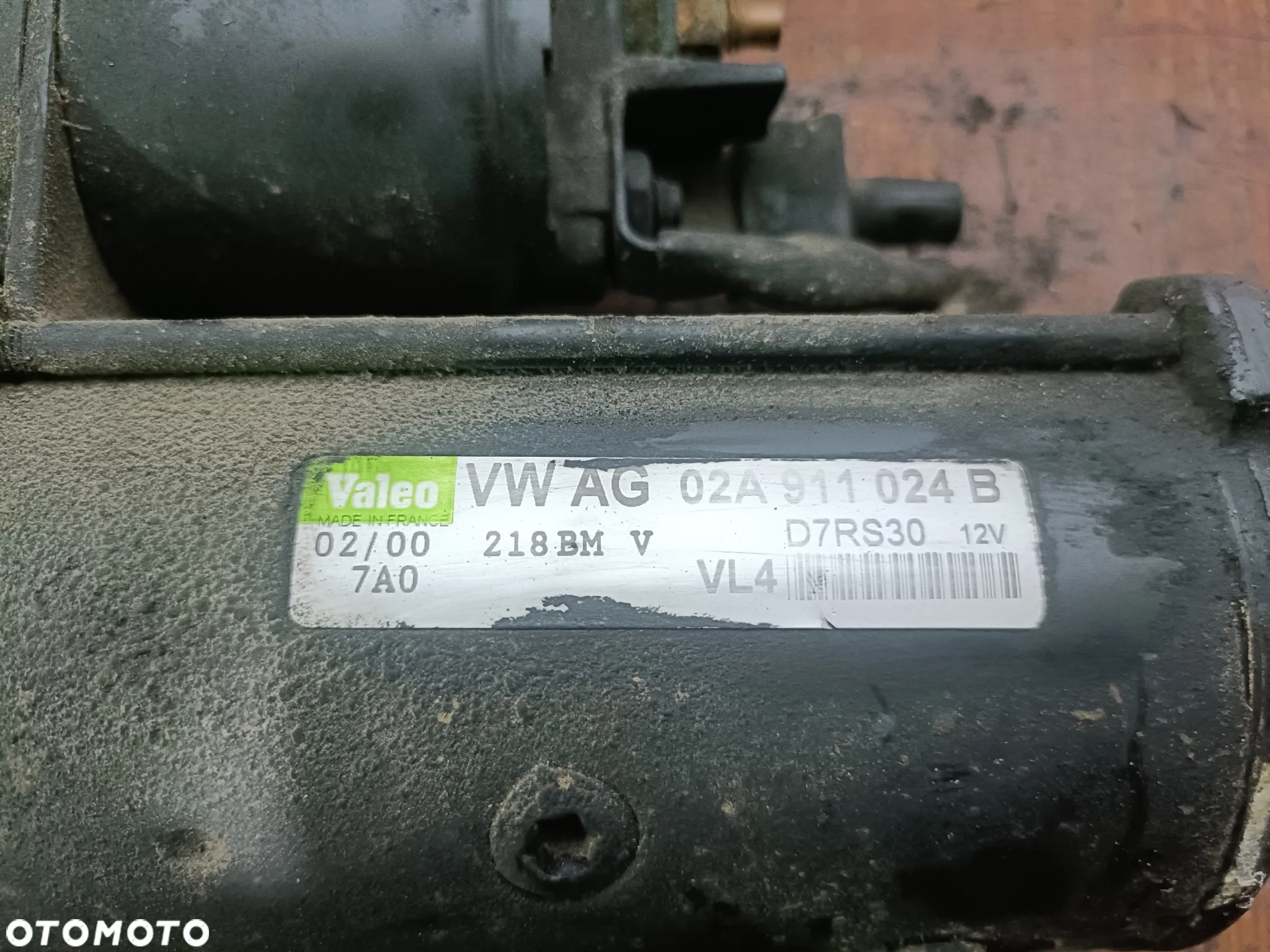 AUDI A3 8L 96-03 r. 1,9 TDI 110 KM ROZRUSZNIK VALEO D7RS30 02A911024B * - 3