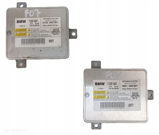 BMW 5 GT F07 PRZETWORNICA XENON 7237647 ORYG - 1