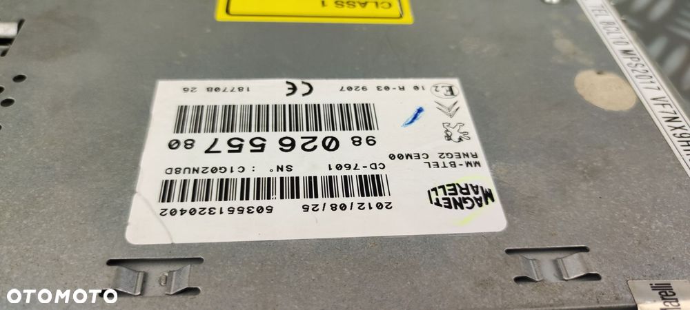 9802655780 RNEG2 radio fabryczne nawigacja CITROEN DS4 PEUGEOT 508 I EUROPA - 6