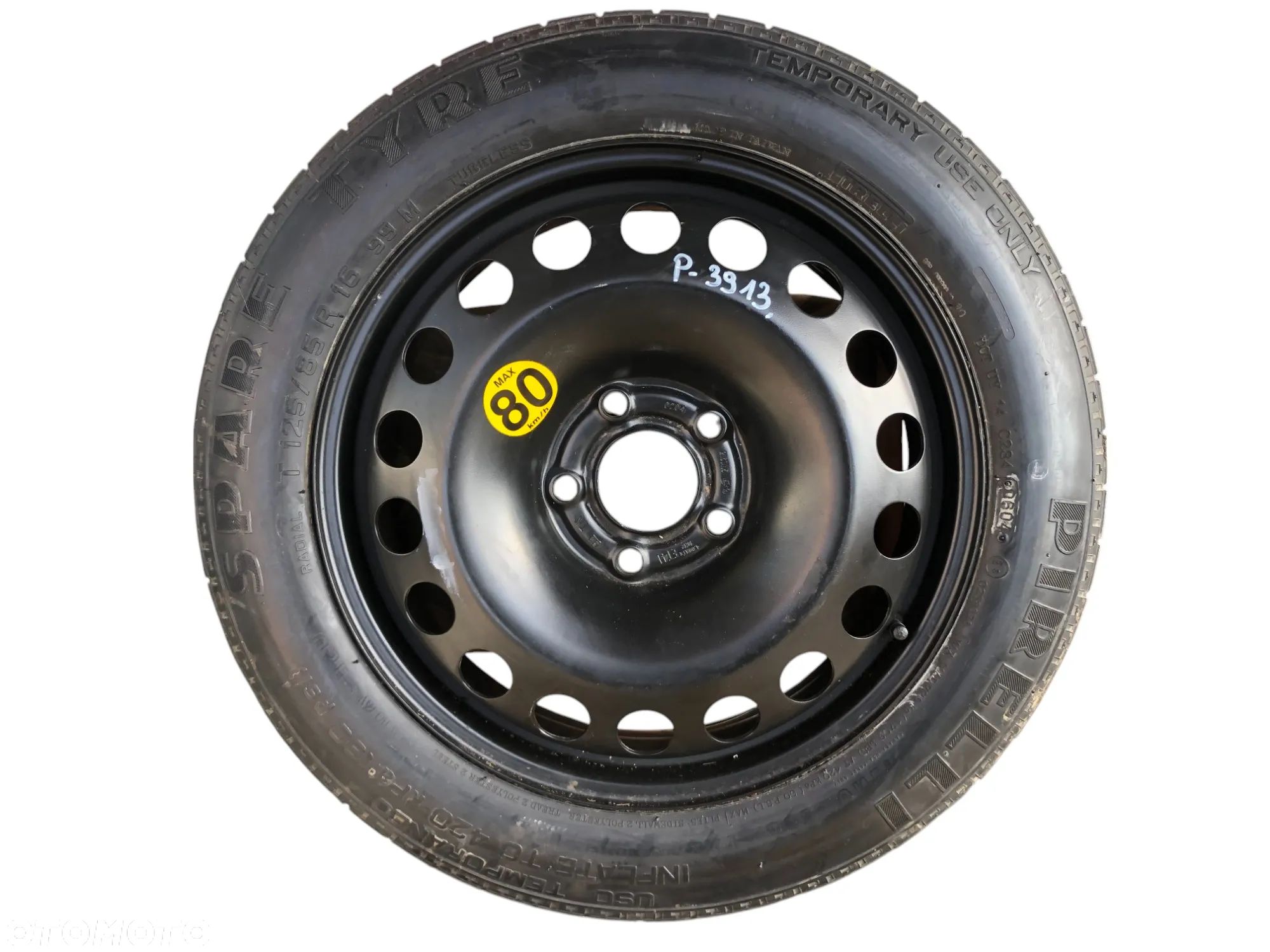 Koło Zapasowe Dojazdowe 125/85 R16 ET41 5x110 65,1MM Opel Vectra C Saab - Gwarancja Wysyłka Montaż - 1