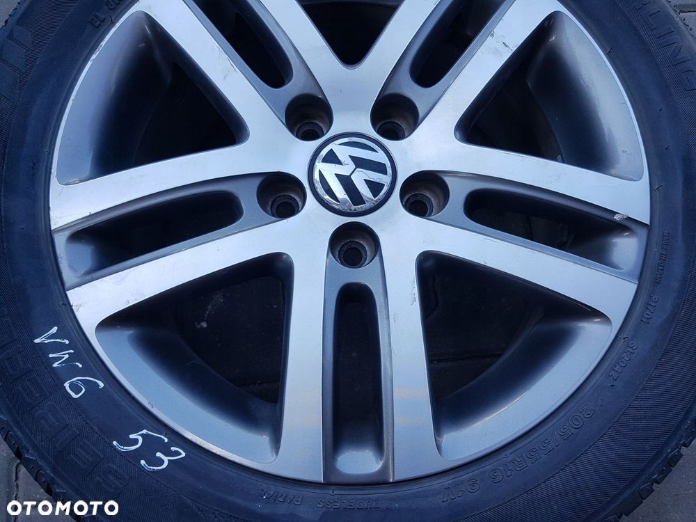 VW GOLF V5 6 VI TOURAN FELGA ALUMINIOWA 16 5X112 1K0601025BM - 2