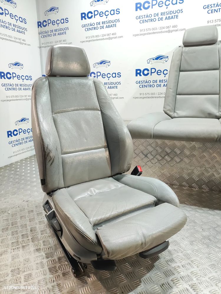 Conjunto de bancos em pele Cinzentos BMW Serie 1 E88 Cabrio Pack M - 5