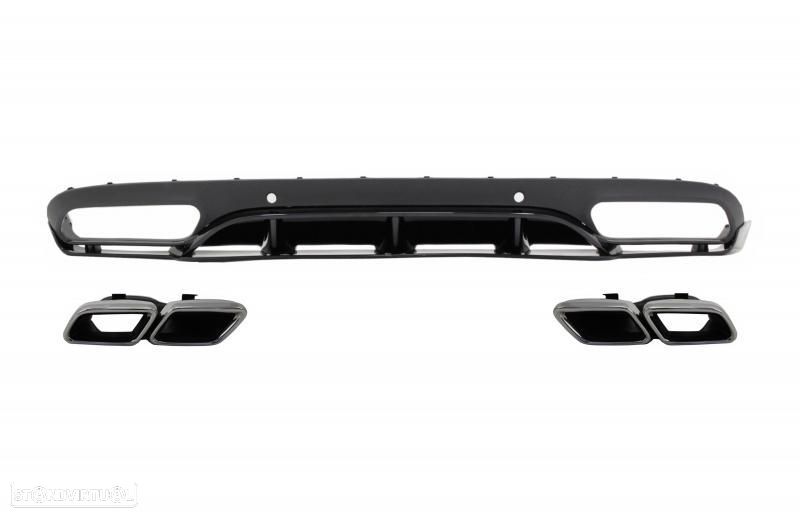 Difusor com Ponteiras Mercedes C C205 A205 (2014 a 2018) Look 63 AMG - 1