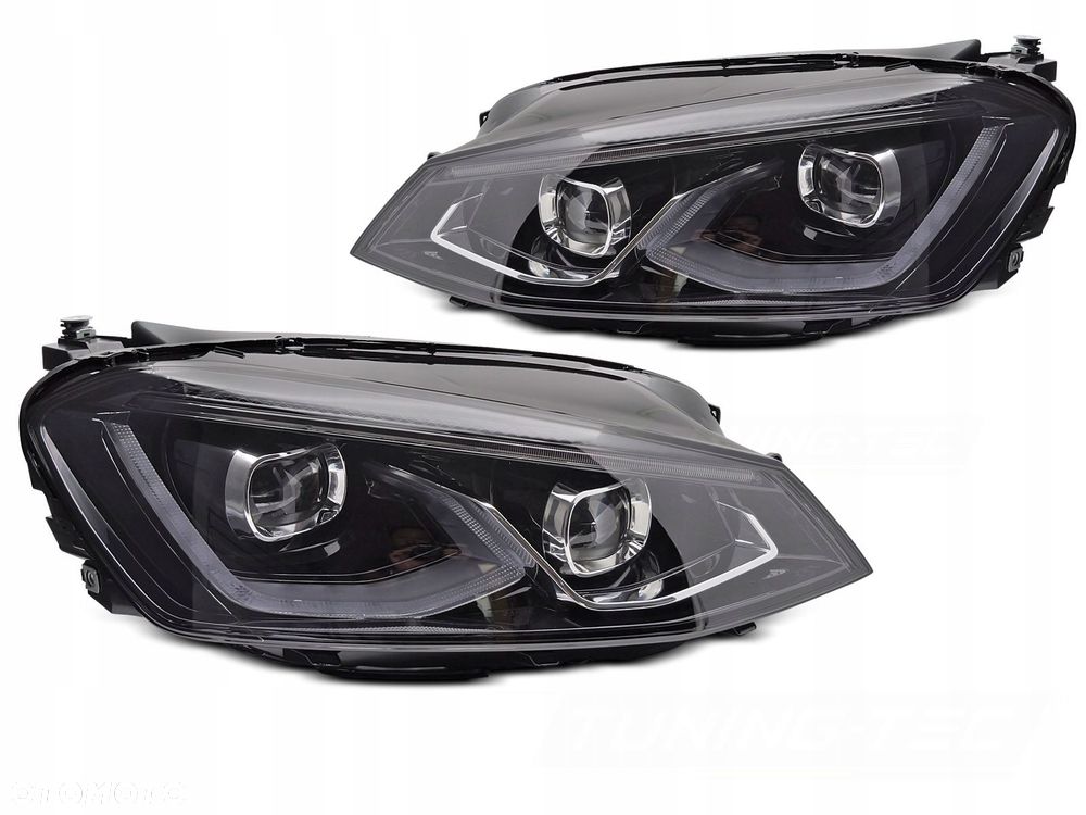 Reflektory Lampy kpl Vland Full Led Neon Tuning VW Golf VII 7 5g 2012-2017 - 4