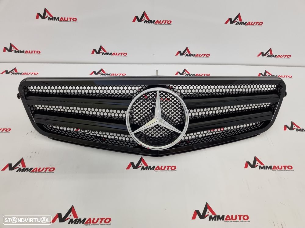 Grelha Frontal Mercedes C W204 AMG 2 Lâminas Preta - 1