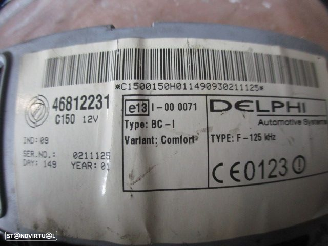 Caixa Fusiveis 46812231 FIAT PUNTO 2001 1.2 60CV 5P AZUL DELPHI FIAT 188 PUNTO 2002 1.2I 60CV 0P 0 DELPHI - 3