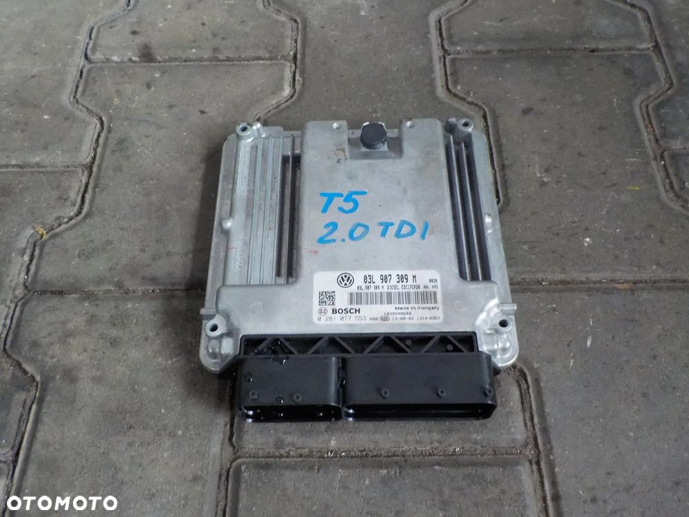 VW T5 2.0 TDI KOMPUTER STEROWNIK 03L907309M - 1