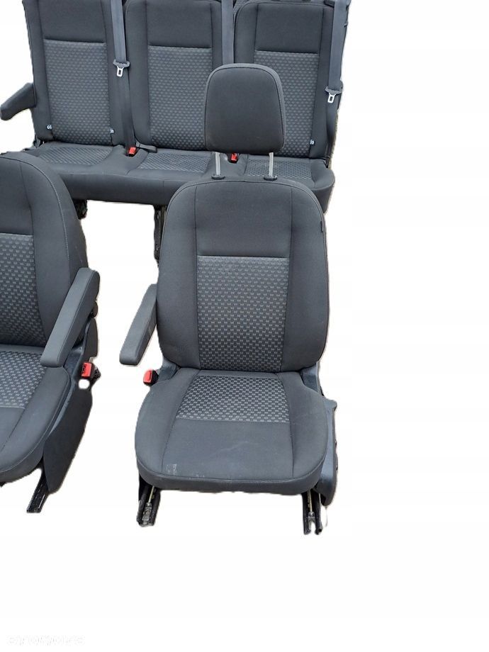 ford transit mk8 fotele środek kanapa ławka szyny 8 osób - 5