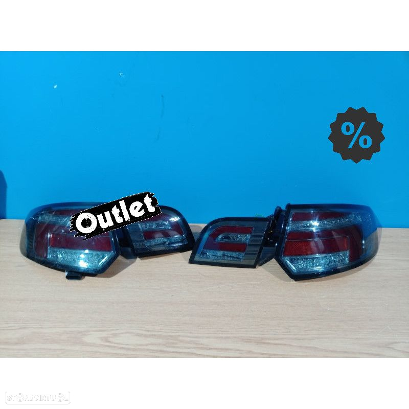 R011406C1 FAROLINS AUDI A3 8P 03-08 VERMELHO CROMO FUMADOS - 5