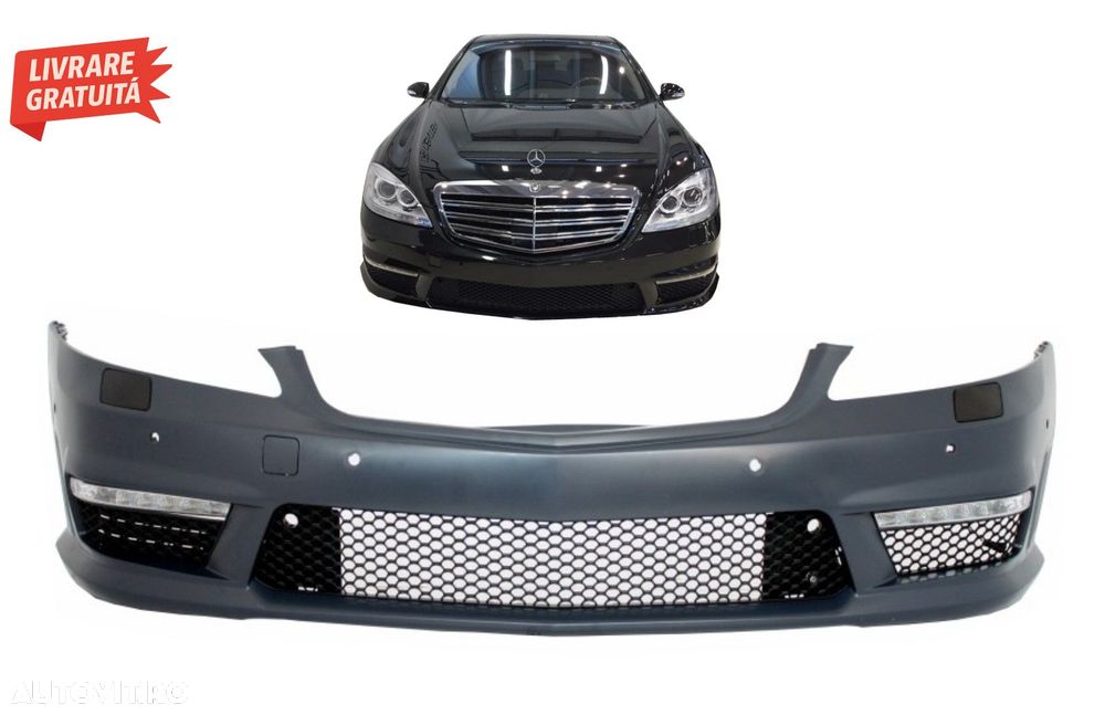 Bara Fata Mercedes S-Class W221 (2005-2012) S63 S65 Design- livrare gratuita - 10