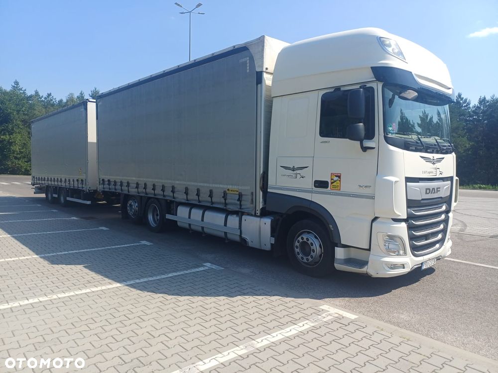 DAF XF 480 SUPER SPACE CAB / ZESTAW TANDEM PRZEJAZDOWY 120m3