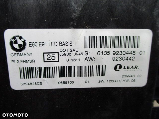 moduł świateł bmw e90 e91 LED NSW 9230448-01 - 1