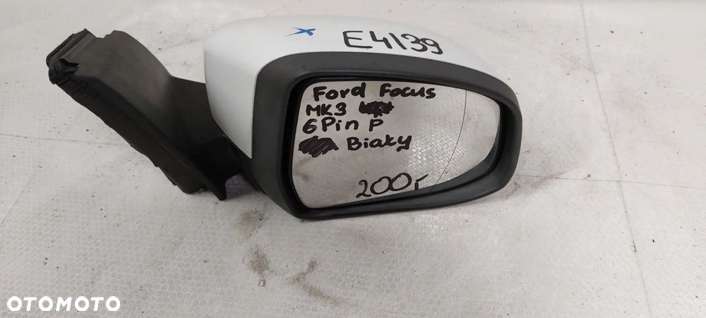 .  LUSTERKO ELEKTRYCZNE FORD FOCUS MK3 PRAWE 6PIN BIAŁY - 2