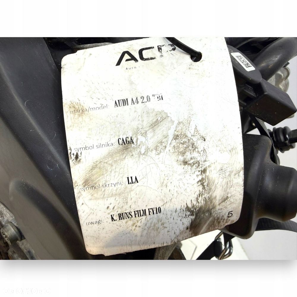 SILNIK CAG CAGA Audi A4 B8 Q5 8R A5 8T Seat Exeo 2.0 TDI 143KM diesel pali - 15