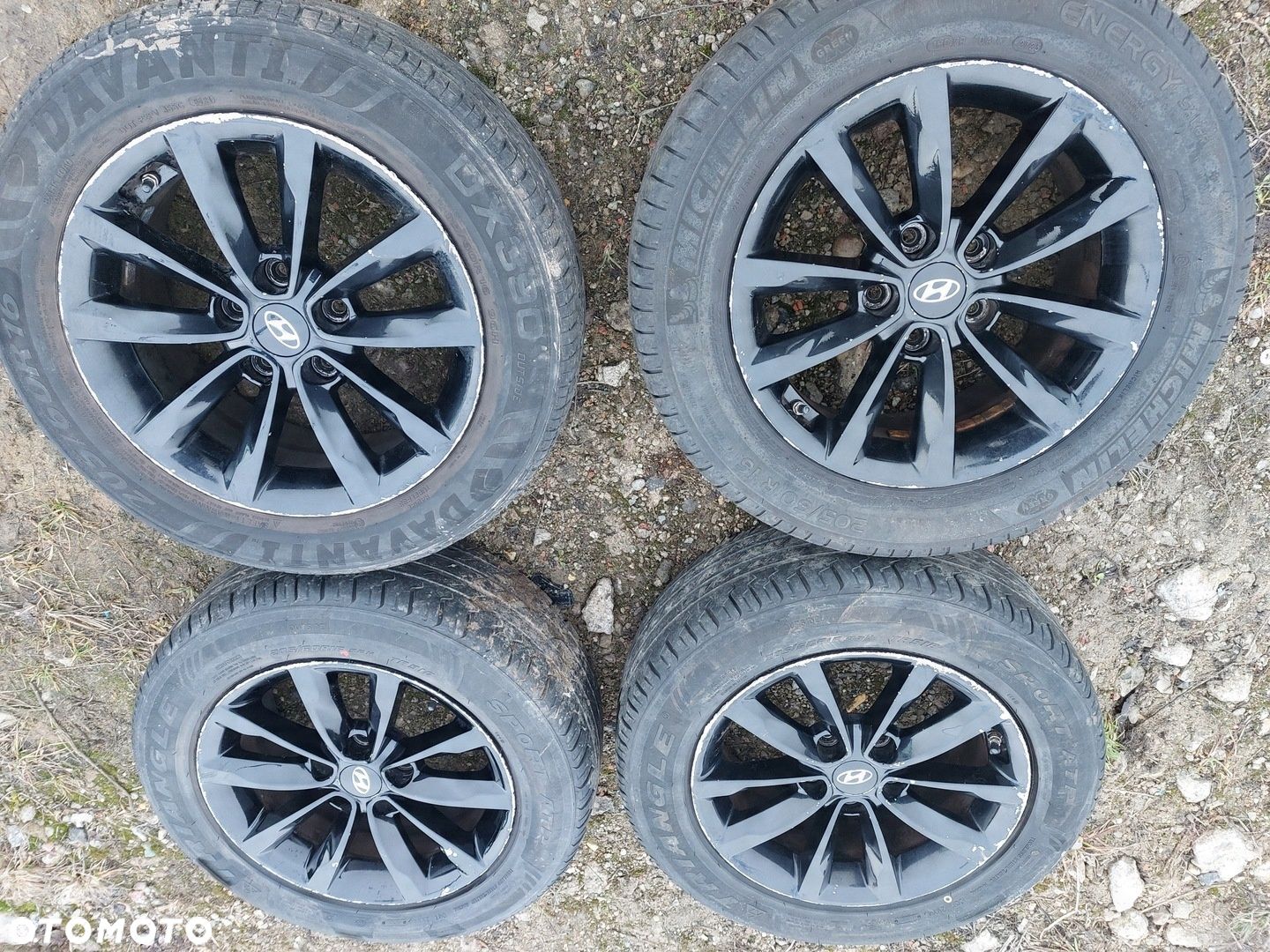 HYUNDAI I40 KOŁA 7Jx16 FELGI ALUMINIOWE Z OPONAMI - 1