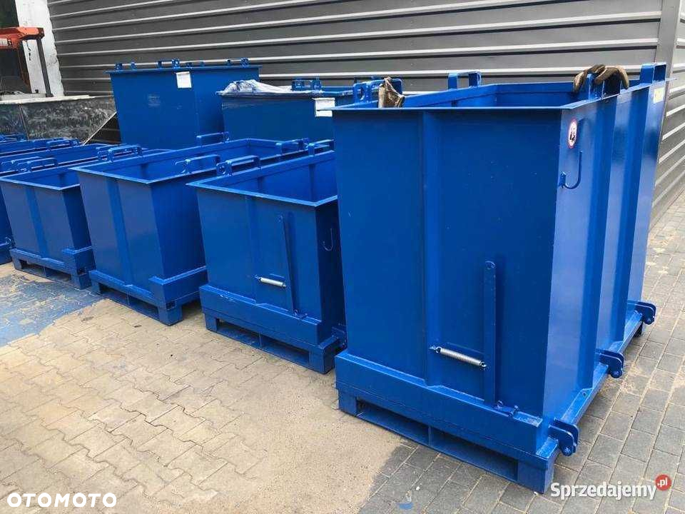 Praktyczny pojemnik z otwieranym dnem PMD 1000 L kontener - 4