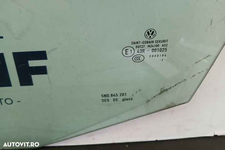 Geam usa fata stanga 43R-001025 43R-001025 Volkswagen VW Tiguan 1 [fa - 2