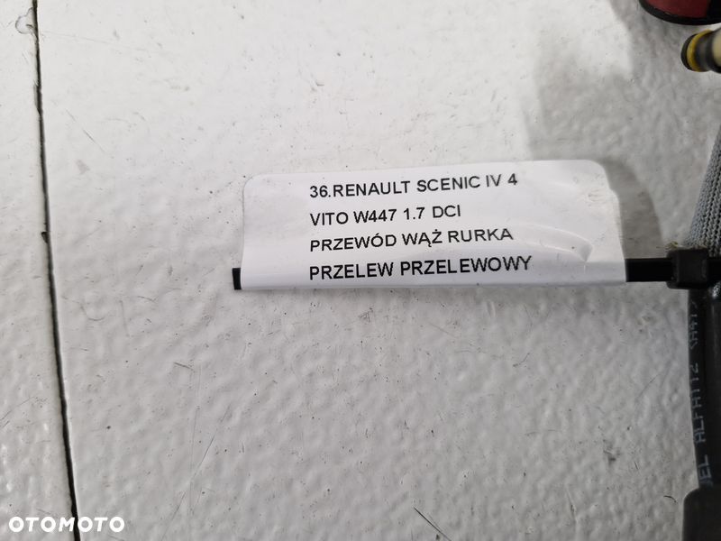 RENAULT SCENIC IV 4 VITO W447 1.7 DCI PRZEWÓD WĄŻ RURKA PRZELEW PRZELEWOWY PALIWA - 7
