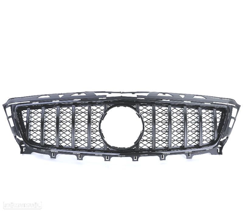 GRELHA FRONTAL MERCEDES CLS C218 11-14 LOOK GT PRETO BRILHANTE - 4