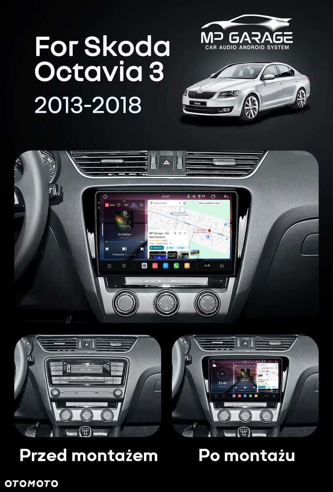 Radio Skoda Octavia 3 Android_14 4G LTE CarPlay/AndroidAuto DSP 10.1" Qled ! - 2