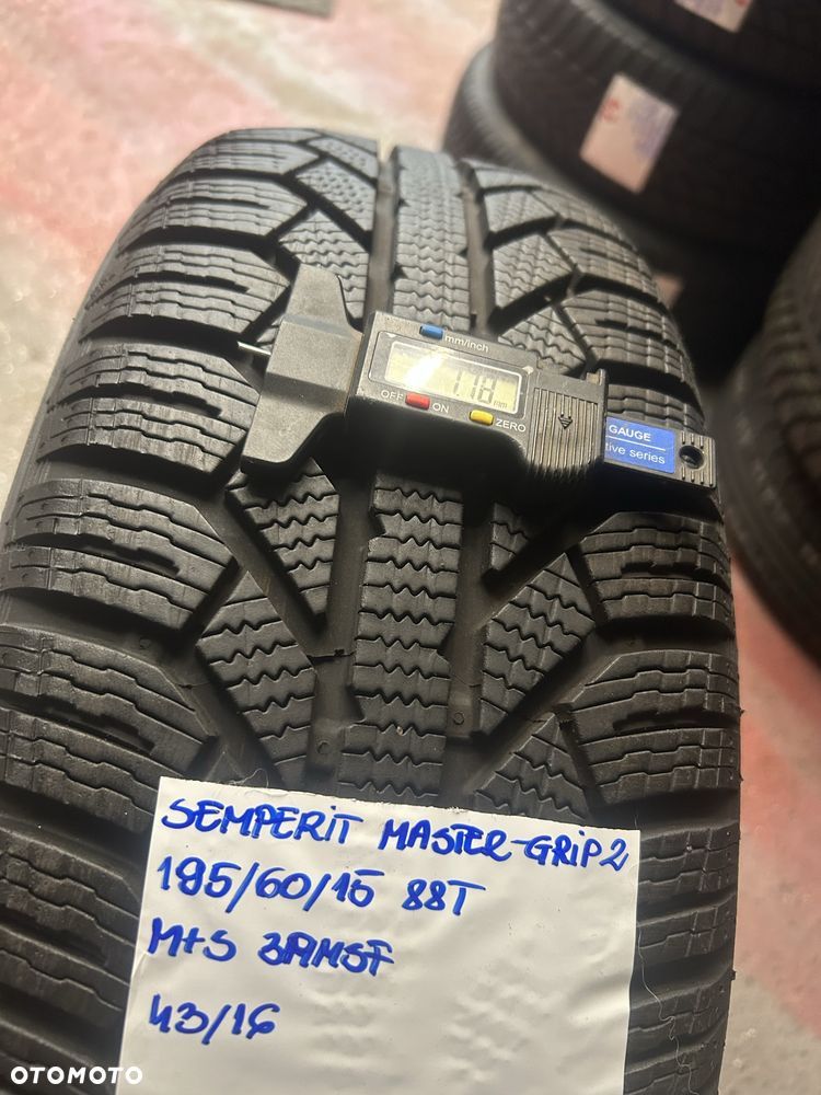 1x 195/60R15 88T SEMPERIT MASTER-GRIP 2 opona zimowa M+S 3PMSF 7,8mm - 2