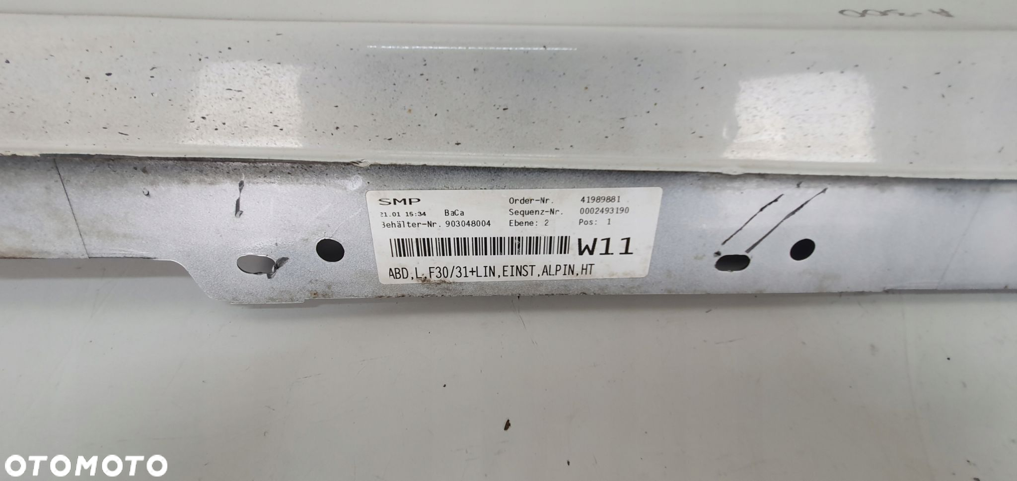 Bmw F30 F31 Listwa Progowa Lewa Prawa Alpin 300 7256912 7256911 Kpl 27 - 5