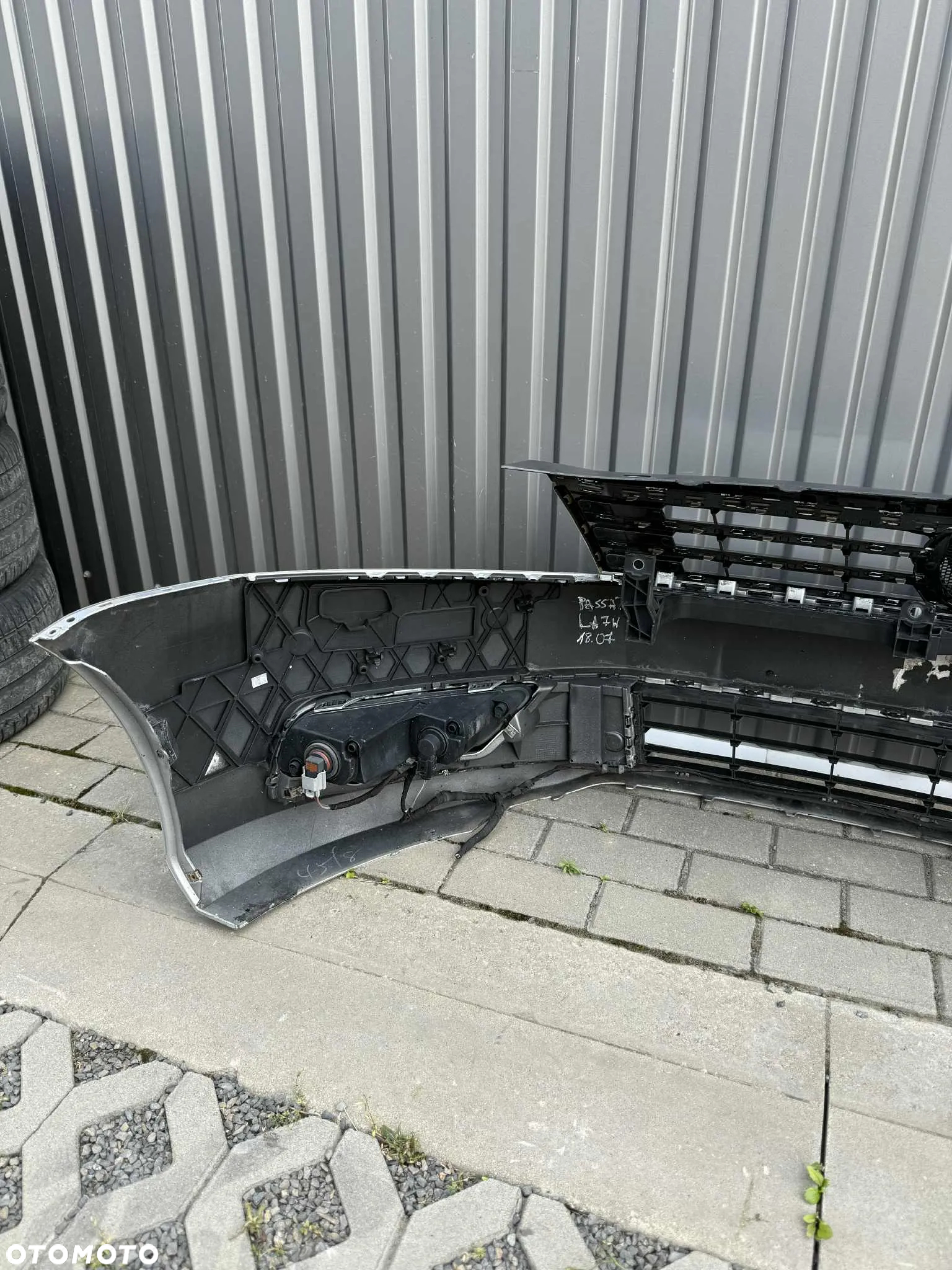 Vw Passat B7 Zderzak Przód Przedni Kompletny Halogeny LA7W Grill 10-14 - 5