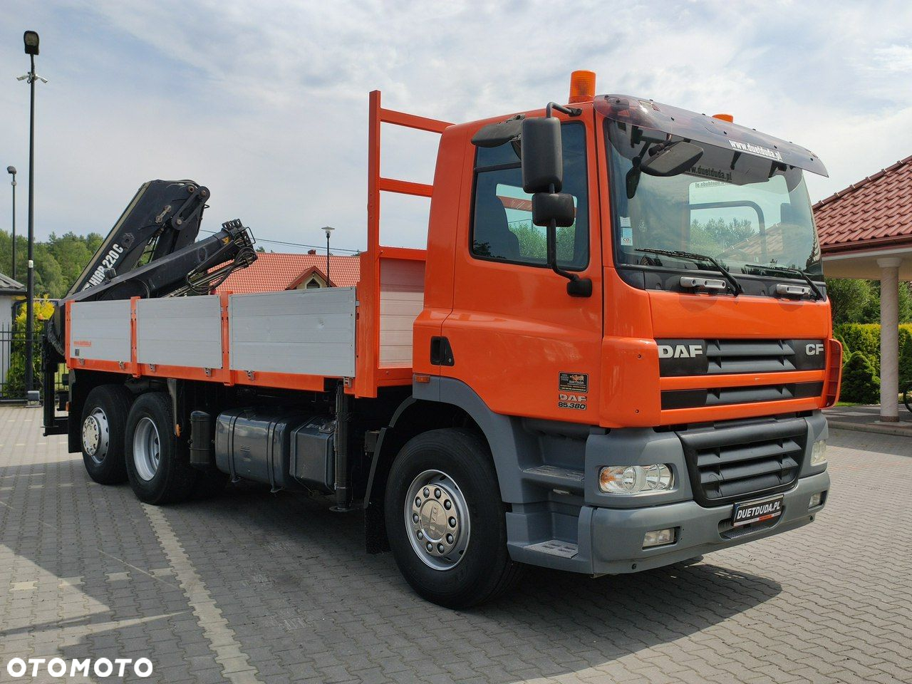 DAF CF 85.380 6x2 Oś Skrętna Skrzynia HDS HIAB 220C  + Pilot - 5