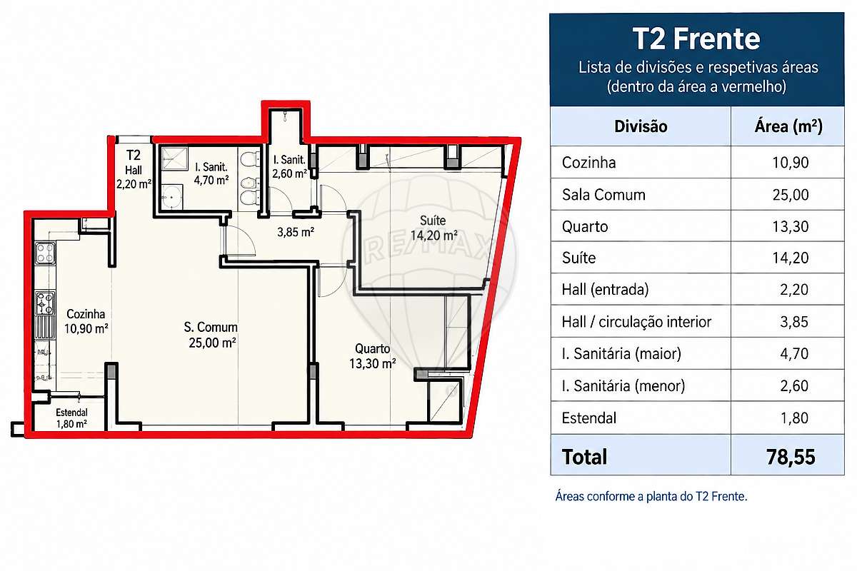 Apartamento T2 para venda - Grande imagem: 2/9