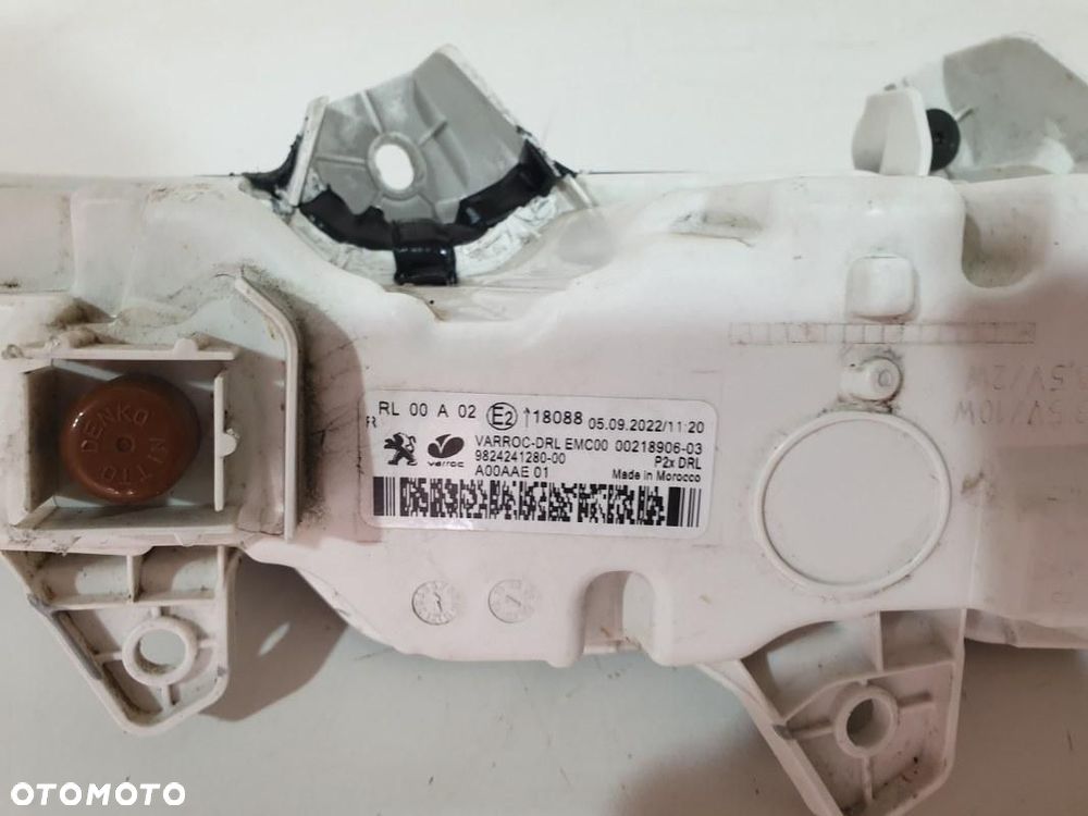 PEUGEOT 208 II 2 LAMPA DRL LED PRAWY JAZDY DZIENNEJ  9824241280 ORYGINAŁ - 5