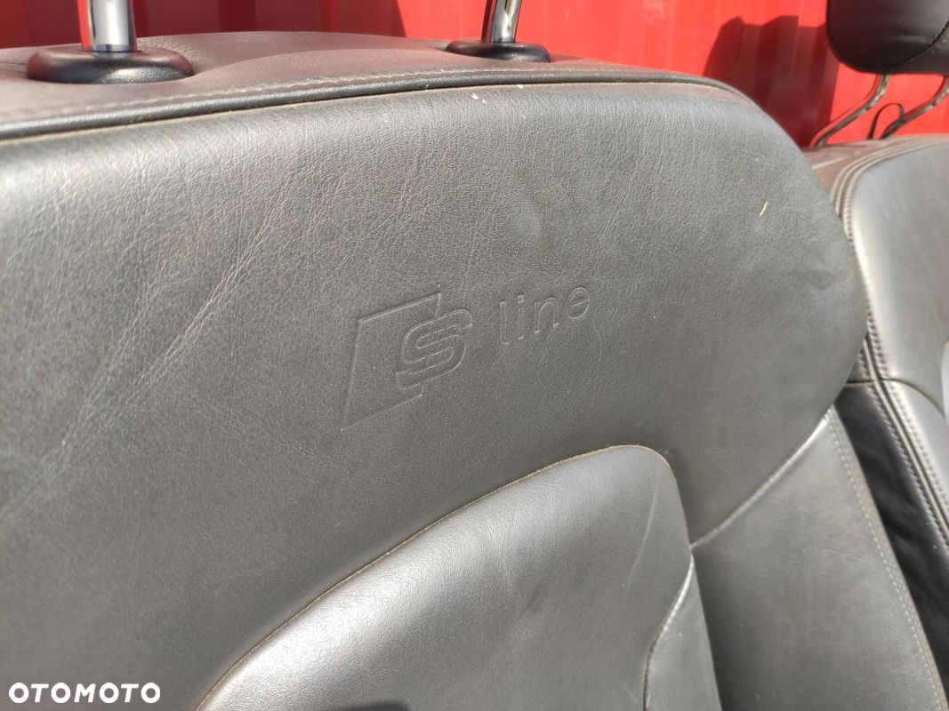 AUDI Q7 4L WNĘTRZE FOTEL FOTELE S-LINE KANAPA 3 RZĄD BOCZKI KOMPLET 7 SKÓRA - 7
