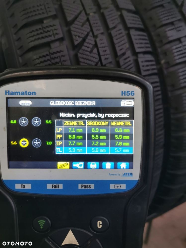 185/60R15 bridgestone zimowe 6,5mm 4298 - 7