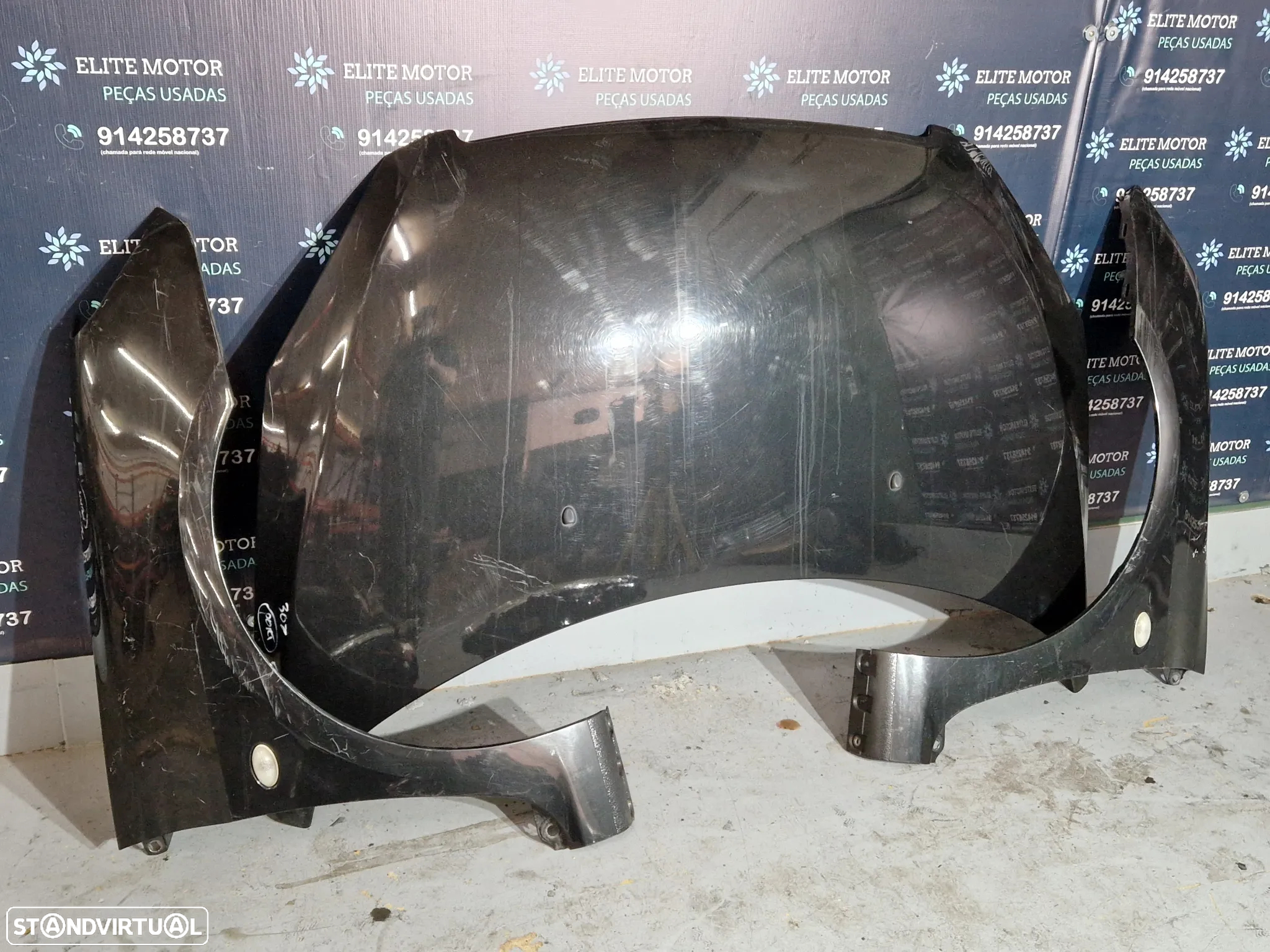 Frente completa usada PEUGEOT 307 gasolina capot parachoques guardalamas oticas radiador - 6