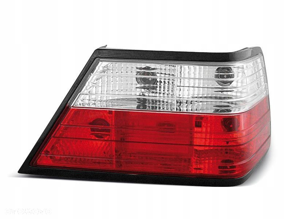 LAMPY TYLNE MERCEDES W124 E-KLASA 85-95 CLEAR RED