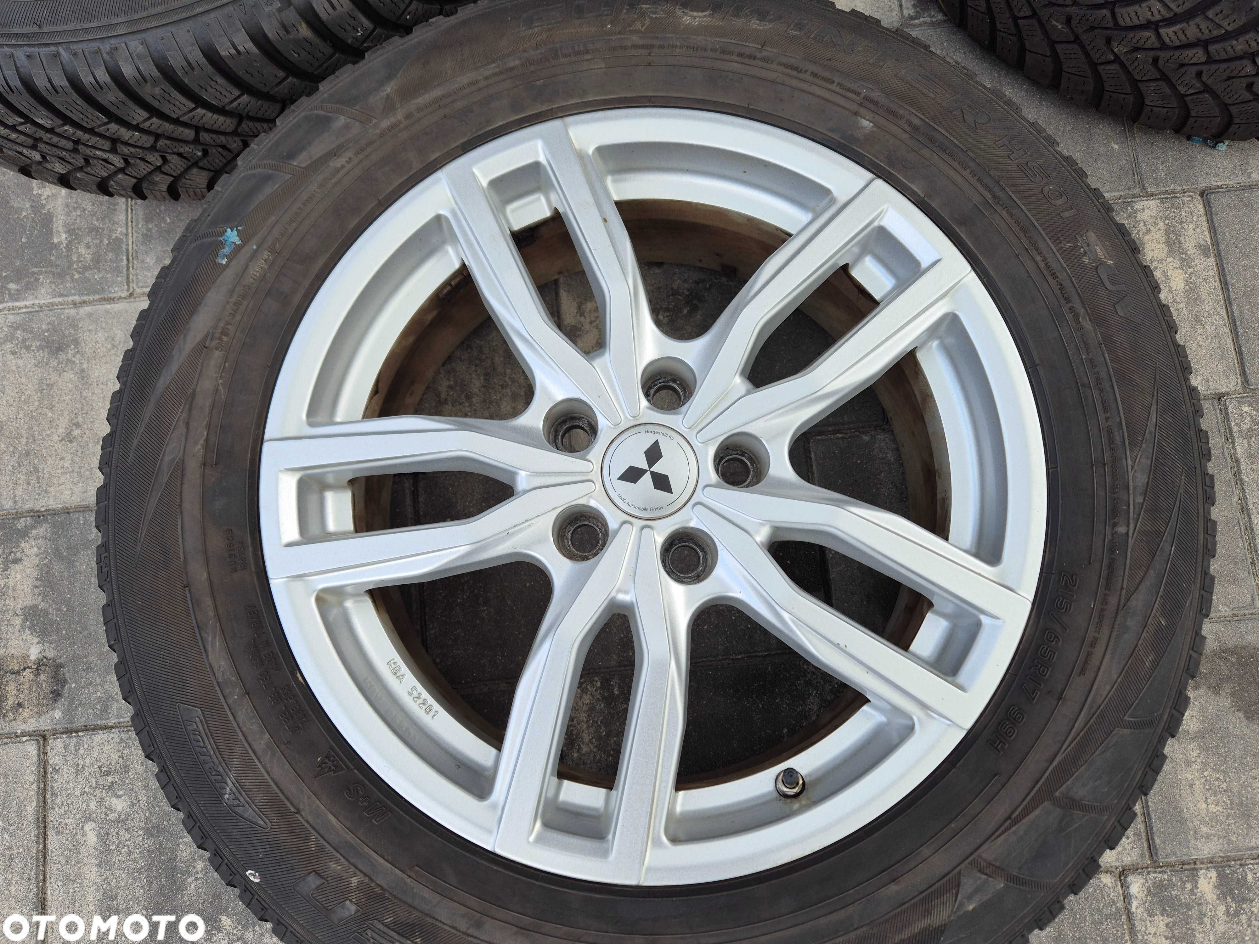 Koła Felgi aluminiowe 17” 5x114,3 ET38 215/65r17 Mitsubishi ASX N2849 - 2