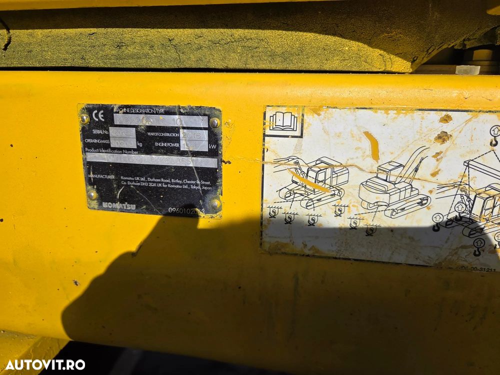Komatsu PC290 NLC, 2016, 14.490h, 30 tone, cupa 1,5mc dinti noi, latime 3m, inst picon pe brate, aer conditionat, lant 80% ok, STARE BUNA-PROMOTIE 41.900 EUR+Tva - 15