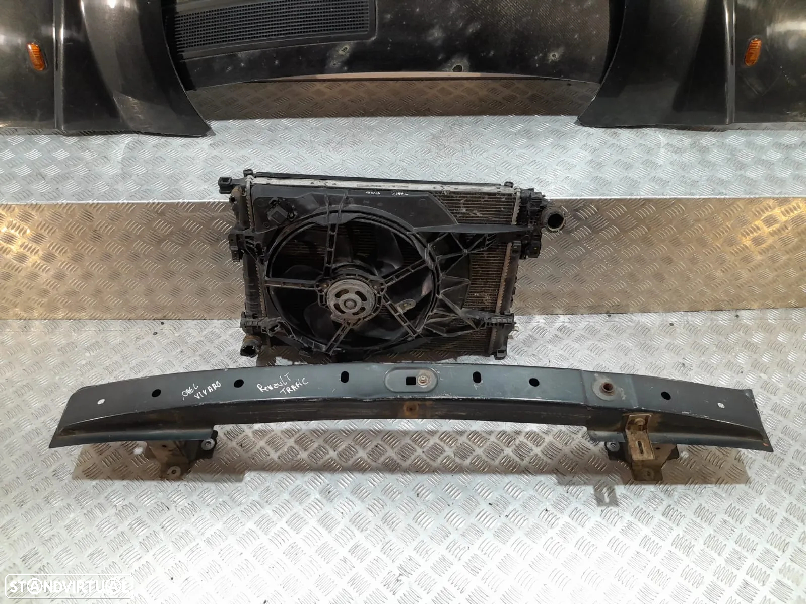 FRENTE COMPLETA OPEL VIVARO A X83 FACELIFT CAPOT PARACHOQUES GUARDA-LAMAS OTICAS RADIADOR VENTILADOR FRENTE FIBRA REFORÇO - 17