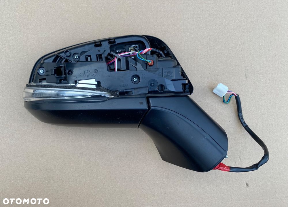 TOYOTA RAV4 4 IV lift  5 V Europa LUSTERKO ZEWNĘTRZNE PRAWE wkład lusterka 9 pinów 9 pin 9-pin RAV 4  Rav-4 lift szkiełko prawe - 6
