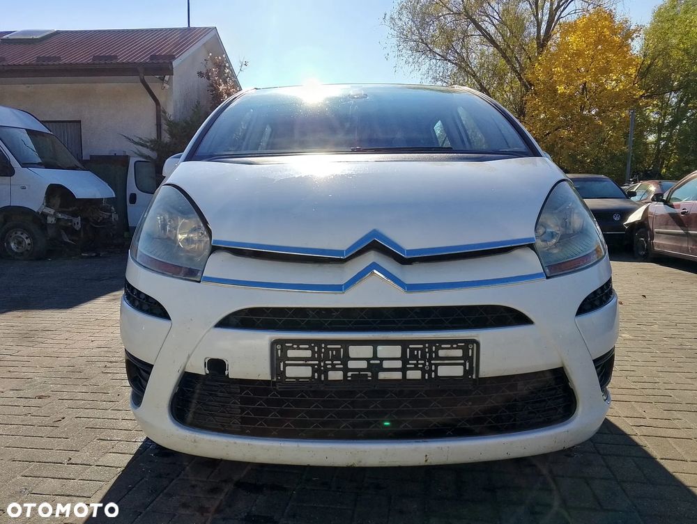 KOMPLETNY PRZÓD Citroen C4 Picasso I Przed Lift (06-10r.) EWP - BANQUISE WHITE kolor lakier biały MASKA LAMPA prawa lewa ZDERZAK BŁOTNIK GRILL ATRAPA PAS PRZEDNI WZMOCNIENIE CZOŁOWE CHŁODNICA HALOGEN do założenia bez malowania - 1