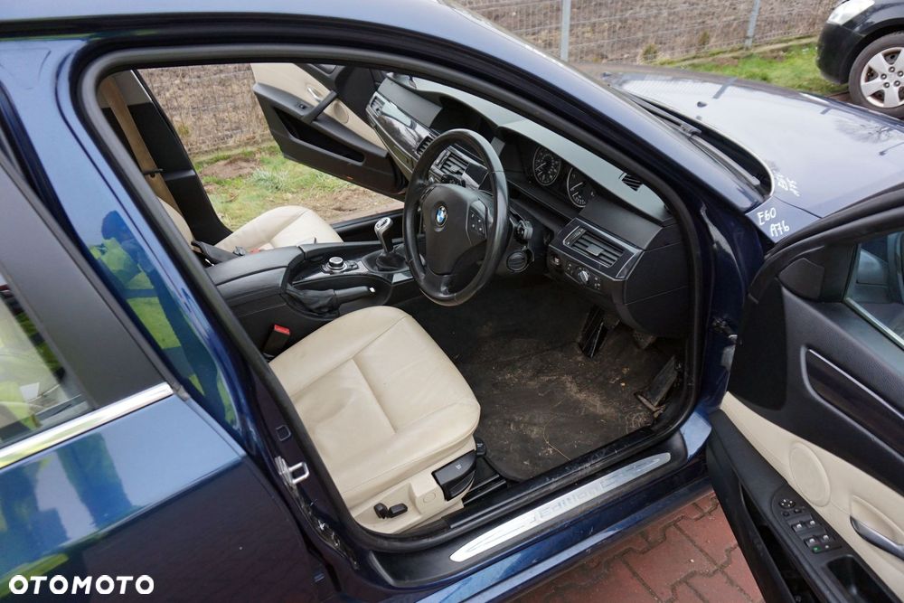 BMW 5 E60 LIFT LCI SEDAN 2009 A76 2.0 D N47D20A 177KM GS6-37DZ NIEBIESKI TIEFSEEBLAU na części - 13