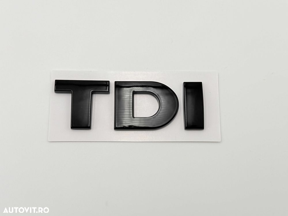 Emblema VW TDI negru - 1