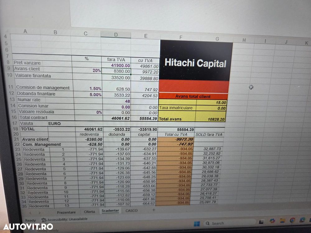 Hitachi ZX65USB-6, 2019, 2.006h, 6,5 TONE, CUPLA RAPIDA+2 CUPE EXCAVARE NOI+1 cupa taluz, inst picon pe brate, instal hidr rotire pe brate, LAMA NIVELARE, ad sapare 4,5m, ridica 4t, AC, posibilitate leasing-PROMOTIE 41900EUR+Tva - 31