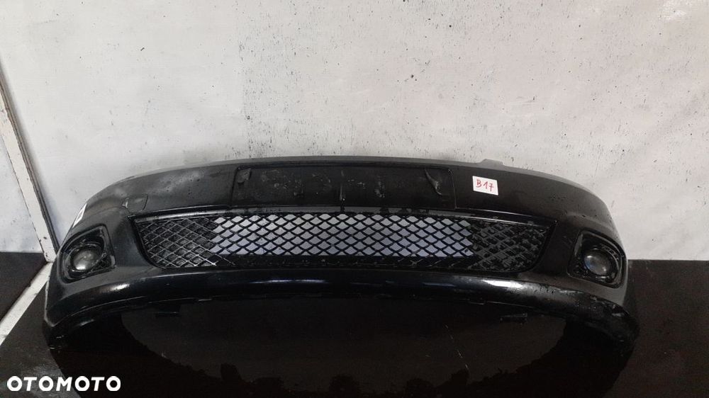 * ZDERZAK PRZÓD PRZEDNI FORD FIESTA MK.6 6 VI D2 CZARNY HALOGENY LIFT FL - 1