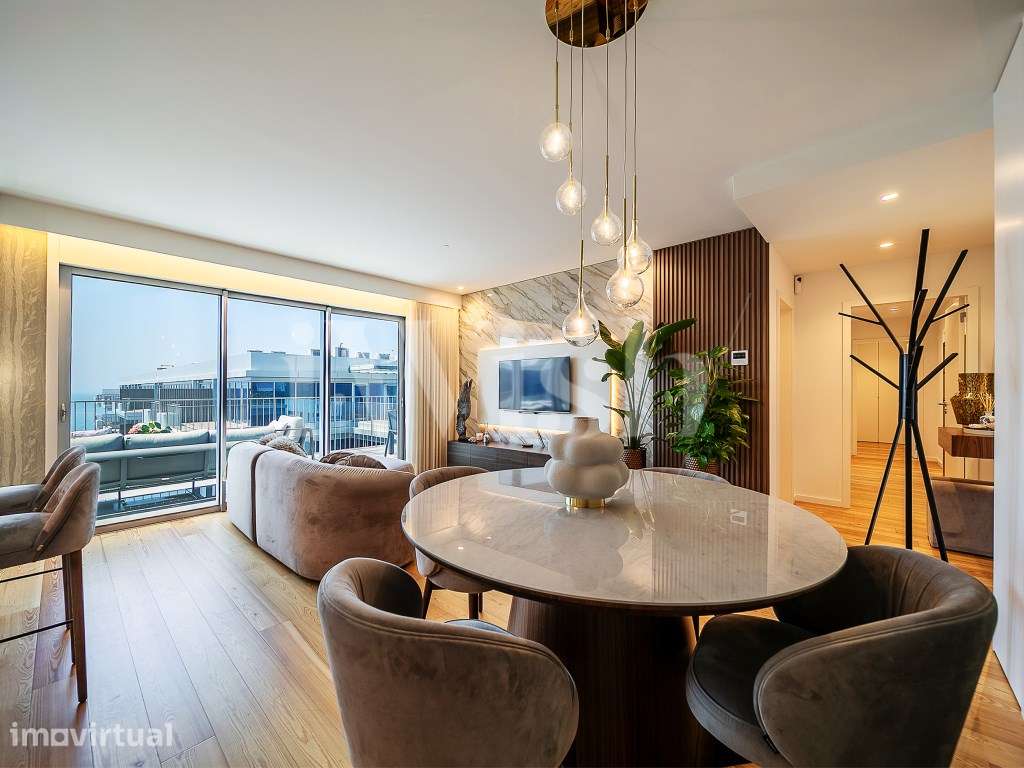 Penthouse T3 no último piso | 92 m² de terraços | Vistas Mar, Douro... - Grande imagem: 3/54