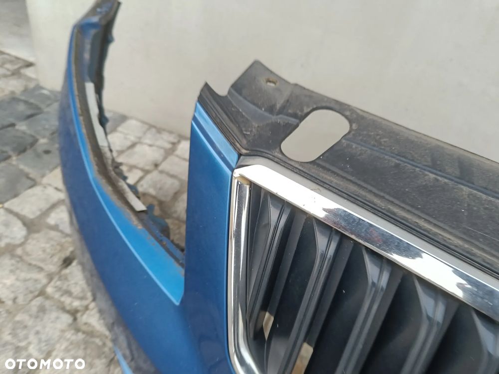 Zderzak przedni Skoda Octavia 3 III Przód Atrapa Grill Halogeny LF5W - 22